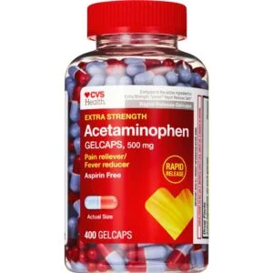 Tylenol Extra Strength Acetaminophen 500 MG Caplets, 32 Count